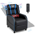 Fauteuil inclinable de gaming avec massage, canapé relax une place en similicuir
