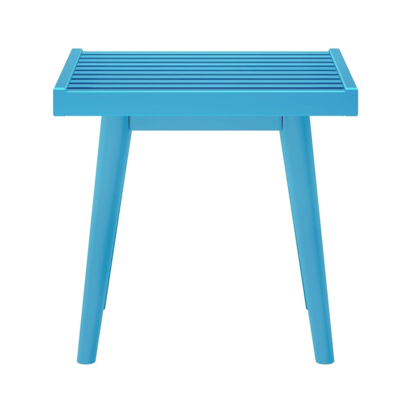 Banc carré en bois style milieu du siècle