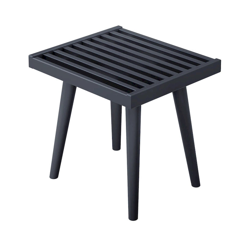 Banc carré en bois style milieu du siècle
