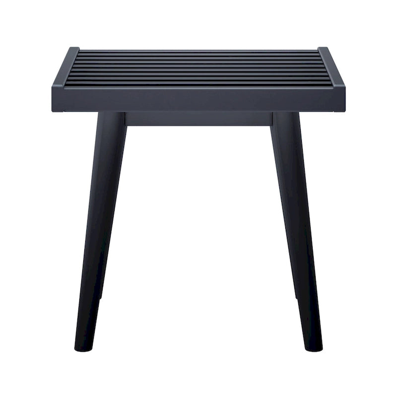 Banc carré en bois style milieu du siècle
