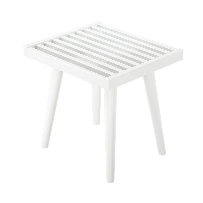 Banc carré en bois style milieu du siècle