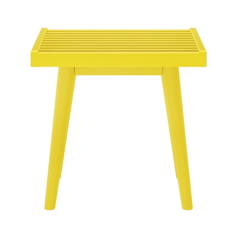 Banc carré en bois style milieu du siècle