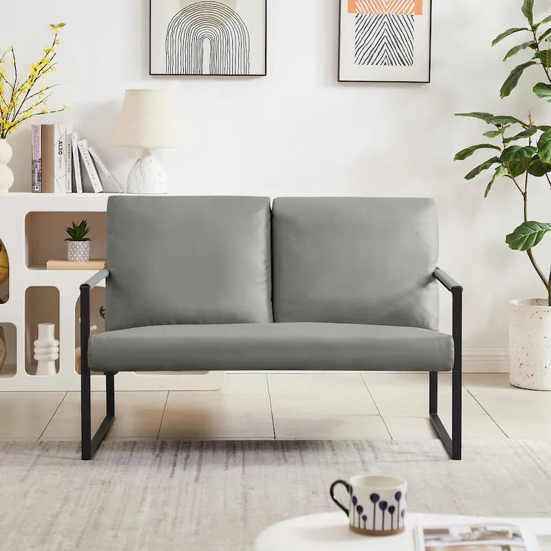 Accent Arm Chair with Extra Thick Padded Backrest and Seat Cushion Sofa Chairs
