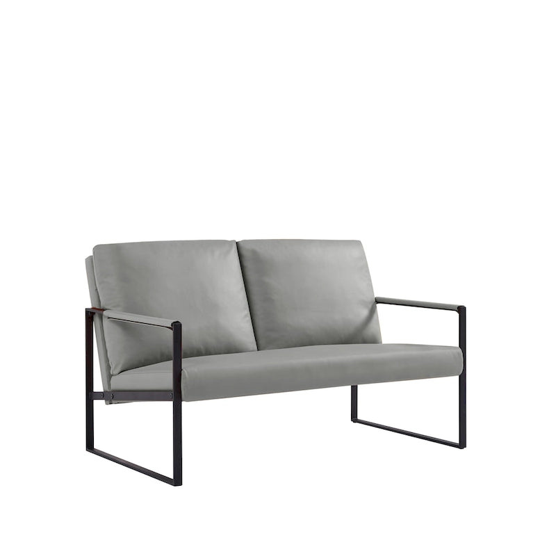 Fauteuil d'appoint avec dossier et coussin d'assise extra épais, chaises de canapé