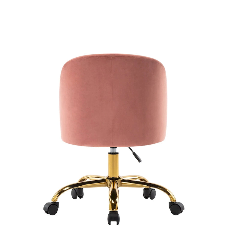 Fauteuils de bureau en velours sans accoudoirs