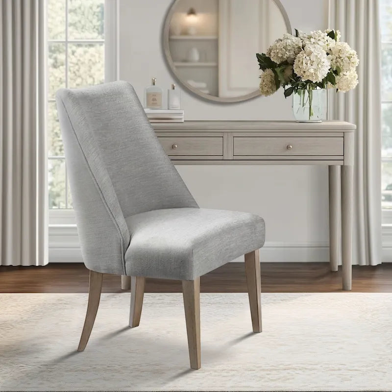 Lot de 2 chaises de salle à manger tapissées
