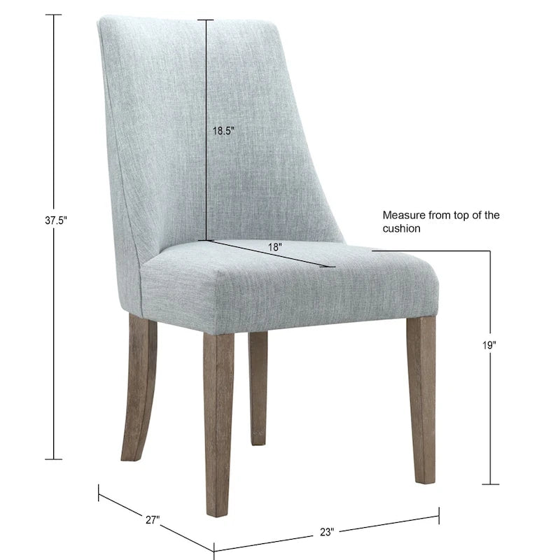 Lot de 2 chaises de salle à manger tapissées
