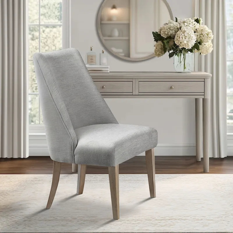 Lot de 2 chaises de salle à manger tapissées