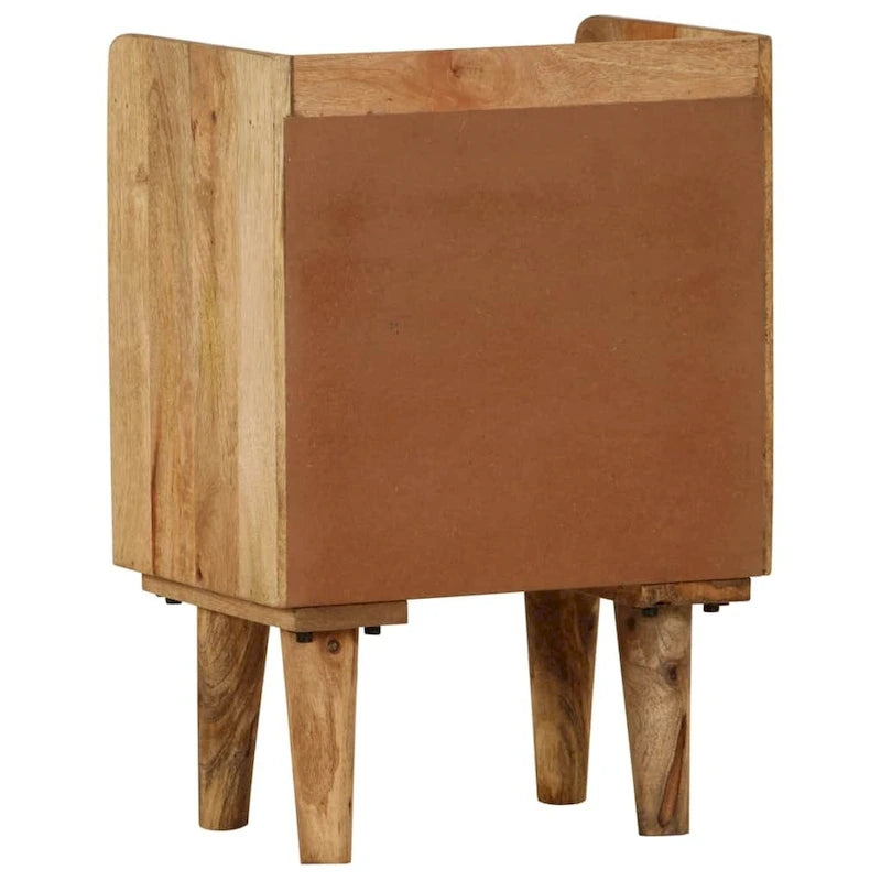 vidaXL Bedside Cabinet Solid Mango Wood 15.7x11.8x23.4