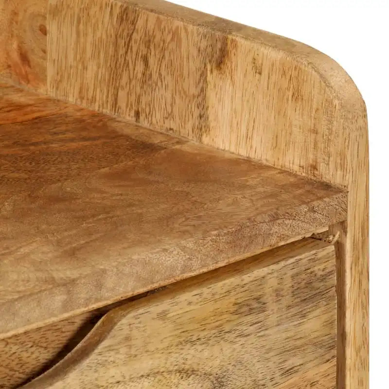 Table de chevet en bois de manguier massif 40x30x59,5 cm