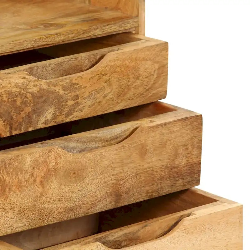 Table de chevet en bois de manguier massif 40x30x59,5 cm