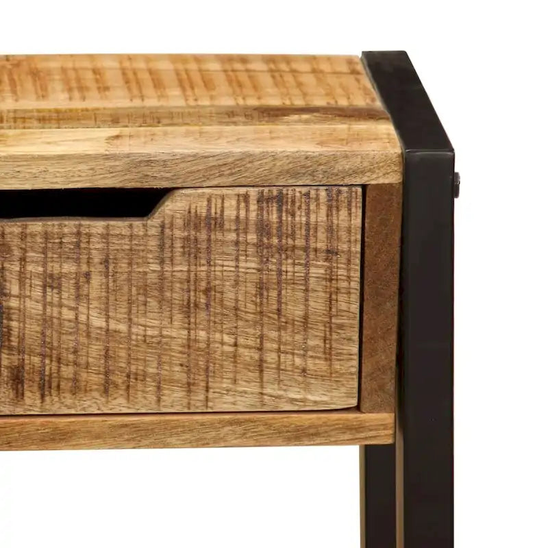 Buffet avec 3 tiroirs 43,3x13,8x29,5 po Bois de manguier massif