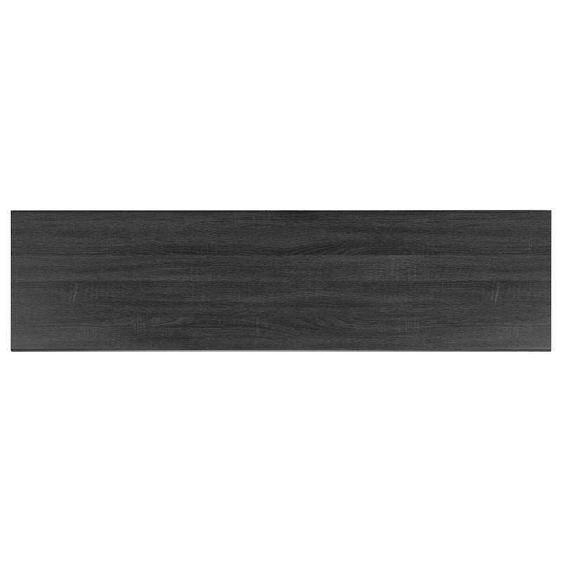 Meuble TV avec rangement couleur noyer, 59 po - 59 l x 15 P x 19 H - 59 l x 15 P x 19 H