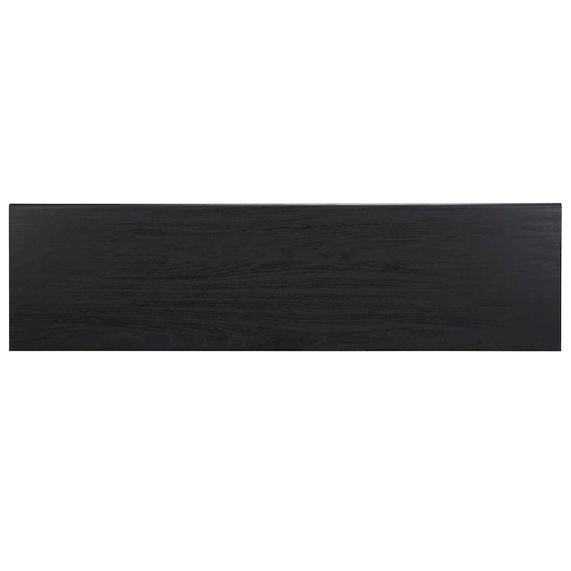 Meuble TV avec rangement couleur noyer, 59 po - 59 l x 15 P x 19 H - 59 l x 15 P x 19 H