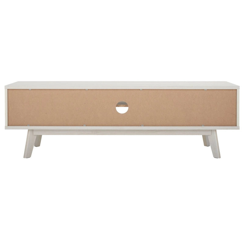 Meuble TV avec rangement couleur noyer, 59 po - 59 l x 15 P x 19 H - 59 l x 15 P x 19 H