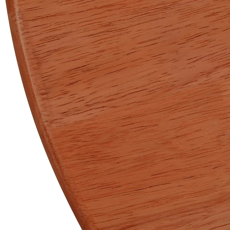 Table basse en bois avec détails en rotin synthétique