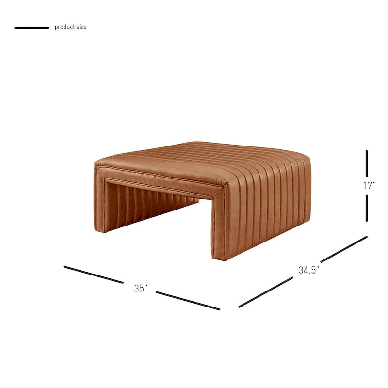 Table basse en similicuir
