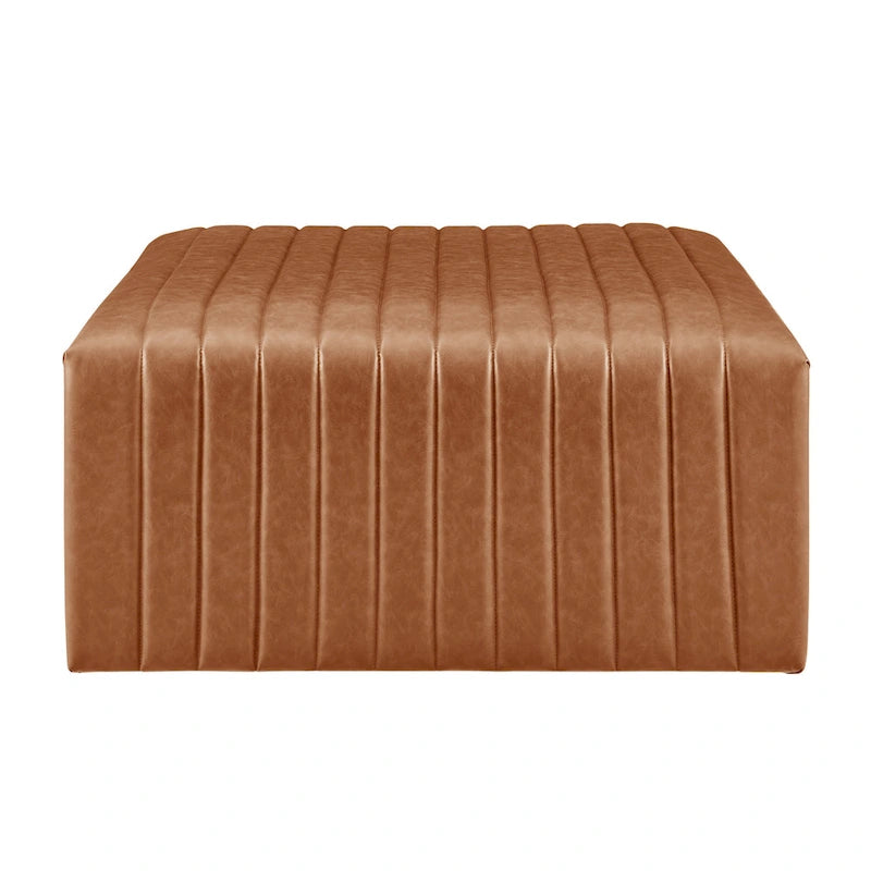 Table basse en similicuir