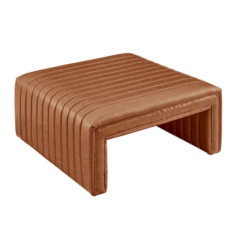 Table basse en similicuir