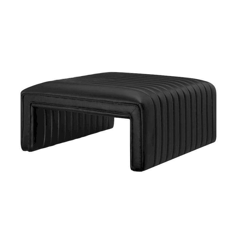 Table basse en similicuir
