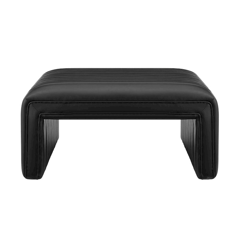 Table basse en similicuir