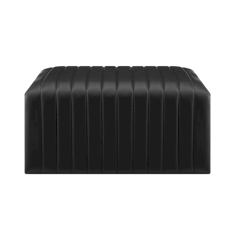 Table basse en similicuir