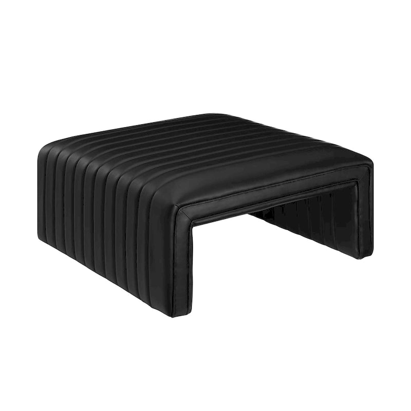 Table basse en similicuir