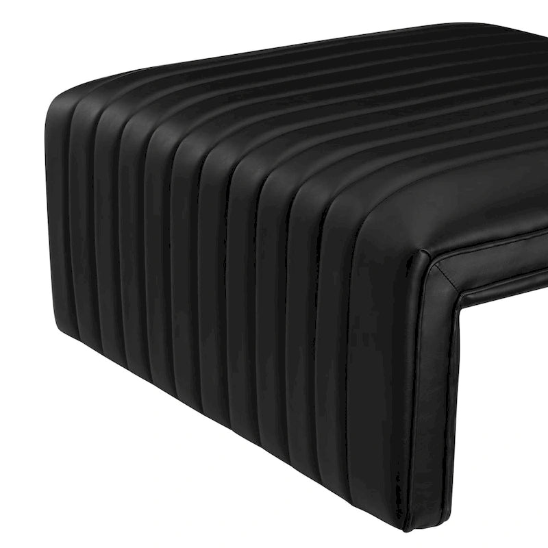 Table basse en similicuir