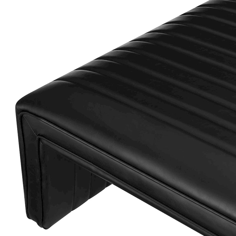 Table basse en similicuir