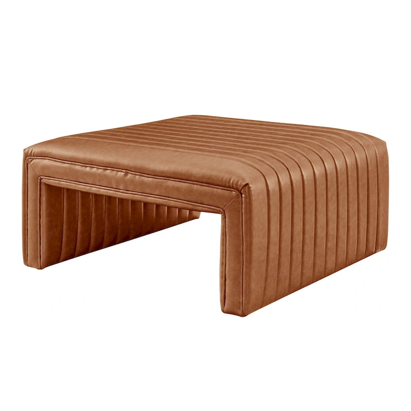 Table basse en similicuir