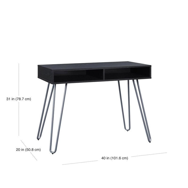 Bureau à pieds épingle