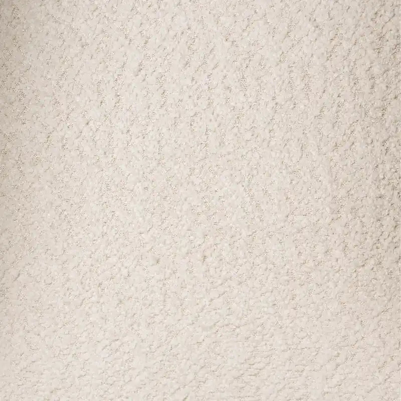 Chaise de salle à manger moderne en bois massif et tissu bouclé incurvé (lot de 2)